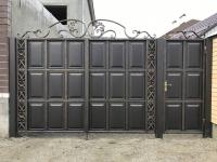 МЕТАЛЛИЧЕСКИЕ ВОРОТА С КАЛИТКОЙ (3,5 м х 2,20 м) (1 м х 2,20 м)